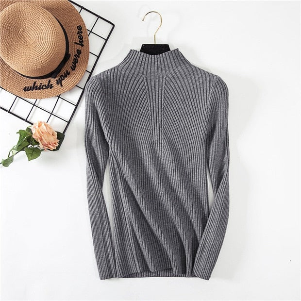 New Women's Turtleneck Sweater Women Sweaters Fashion Jersey Women Winter 2020 Autumn Pullover Women Sweater Jumper Truien Dames