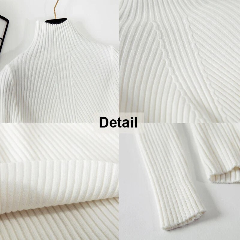 New Women's Turtleneck Sweater Women Sweaters Fashion Jersey Women Winter 2020 Autumn Pullover Women Sweater Jumper Truien Dames