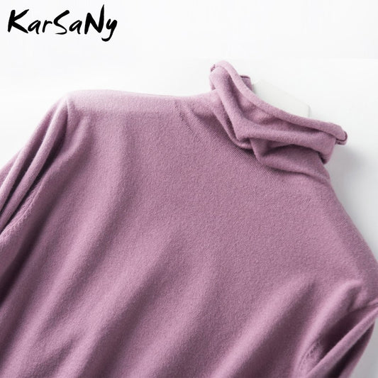 Winter Cashmere Sweater Women Wool Pullover Women's White Cashmere Turtleneck Sweater Pullover Soft Winter For Woman Sweaters