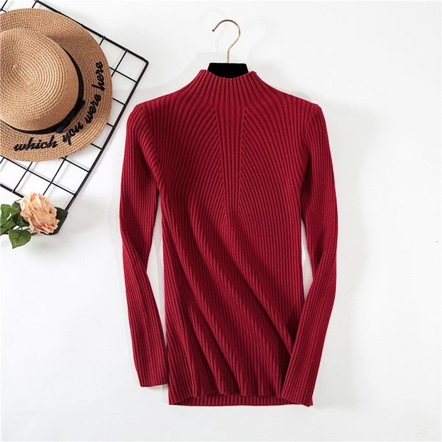 New Women's Turtleneck Sweater Women Sweaters Fashion Jersey Women Winter 2020 Autumn Pullover Women Sweater Jumper Truien Dames
