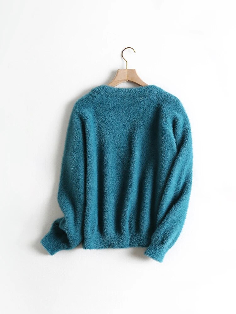 GOPLUS Cardigan Sweater For Women V Neck Sweaters Green Black Cardigans Vrouw Truien Pull Femme Sweter Dames Trui