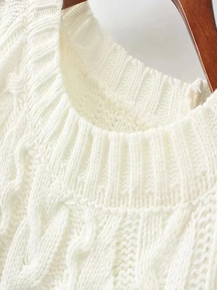 Japanese Style Sweet Flower Embroidered Women's Sweater