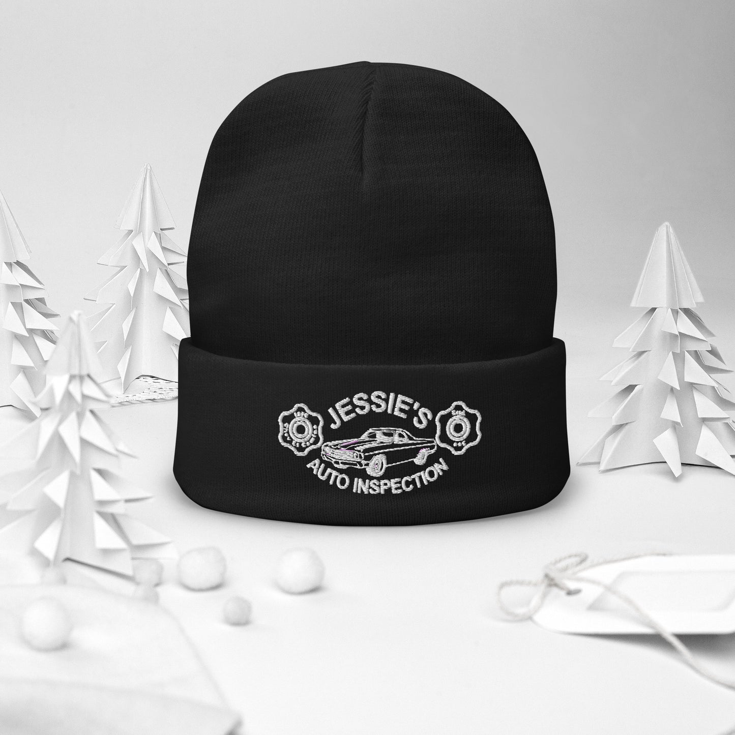 Jessie's Embroidered Beanie (Christmas Theme)