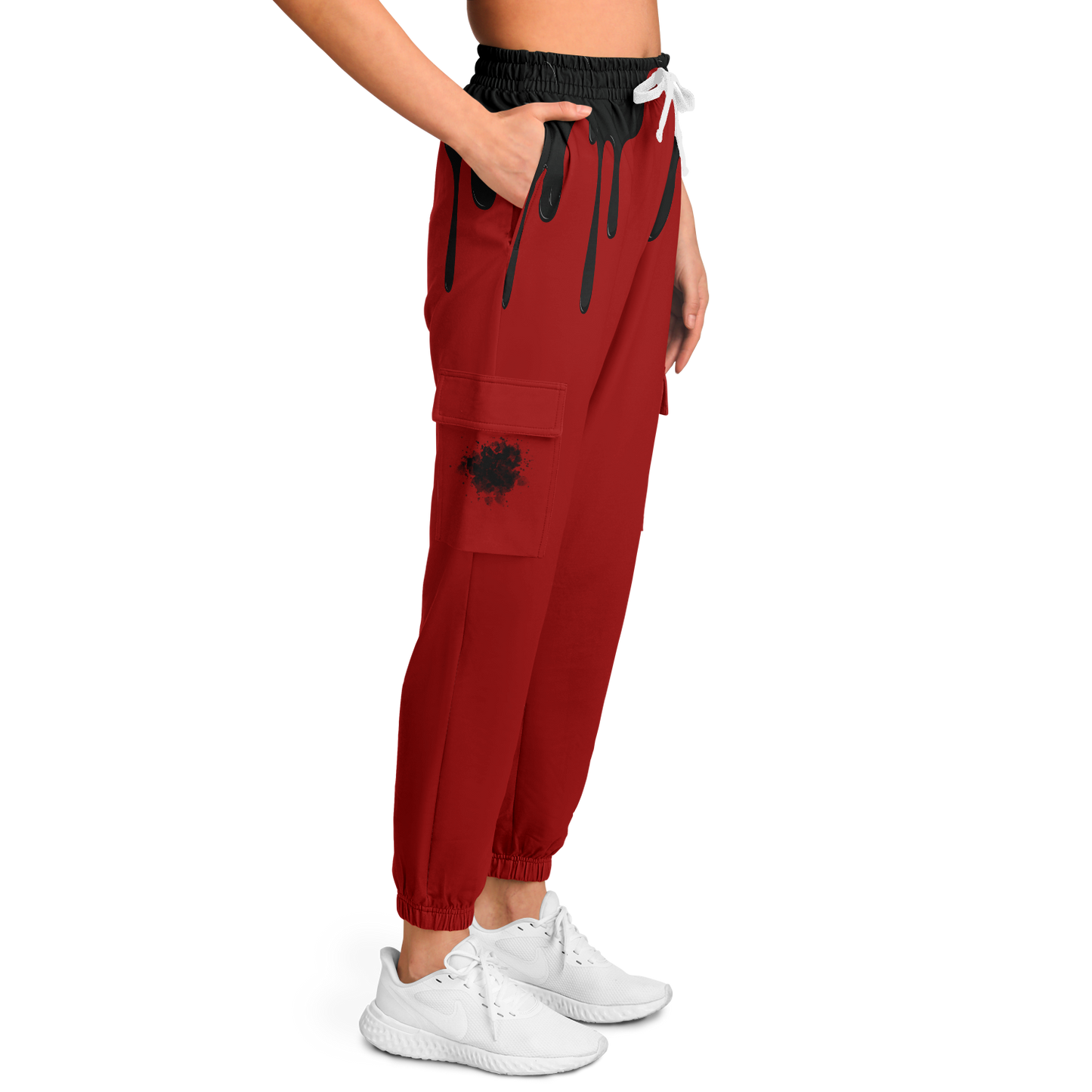 SWEATPANTS - Red - Dripping Paint