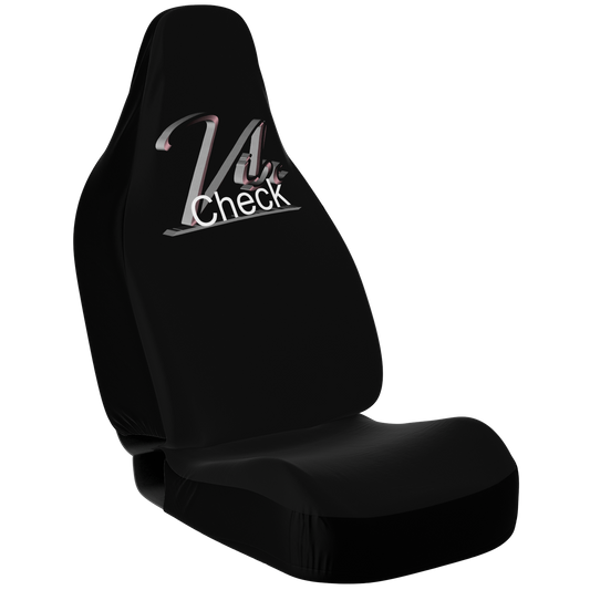 Vibe Check - Pink and Gray - Black Background