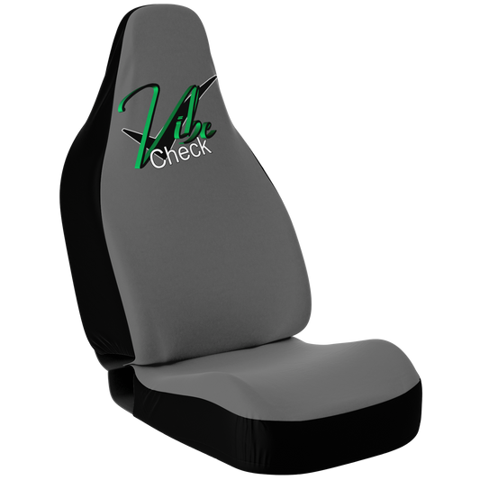 Vibe Check - Green and Black Outlined Green - Dark and Gray Background