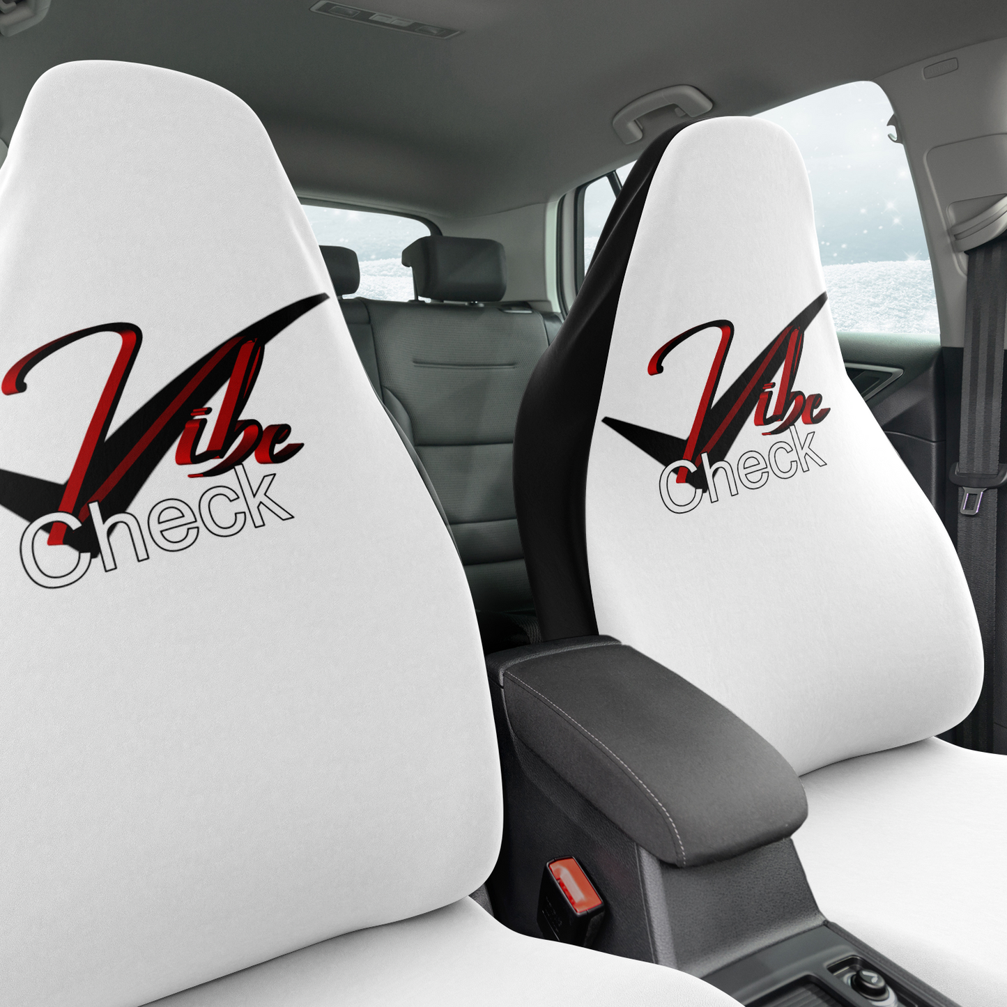 Vibe Check - Red and Black - Burgandy Background