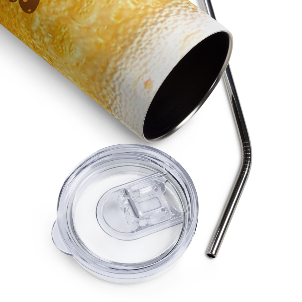 Stainless Steel Tumbler - BEER MAKES YOU LEAN
