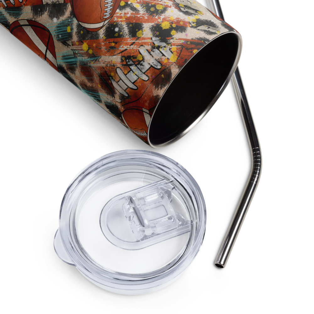 Stainless Steel Tumbler - FOOTBALLS