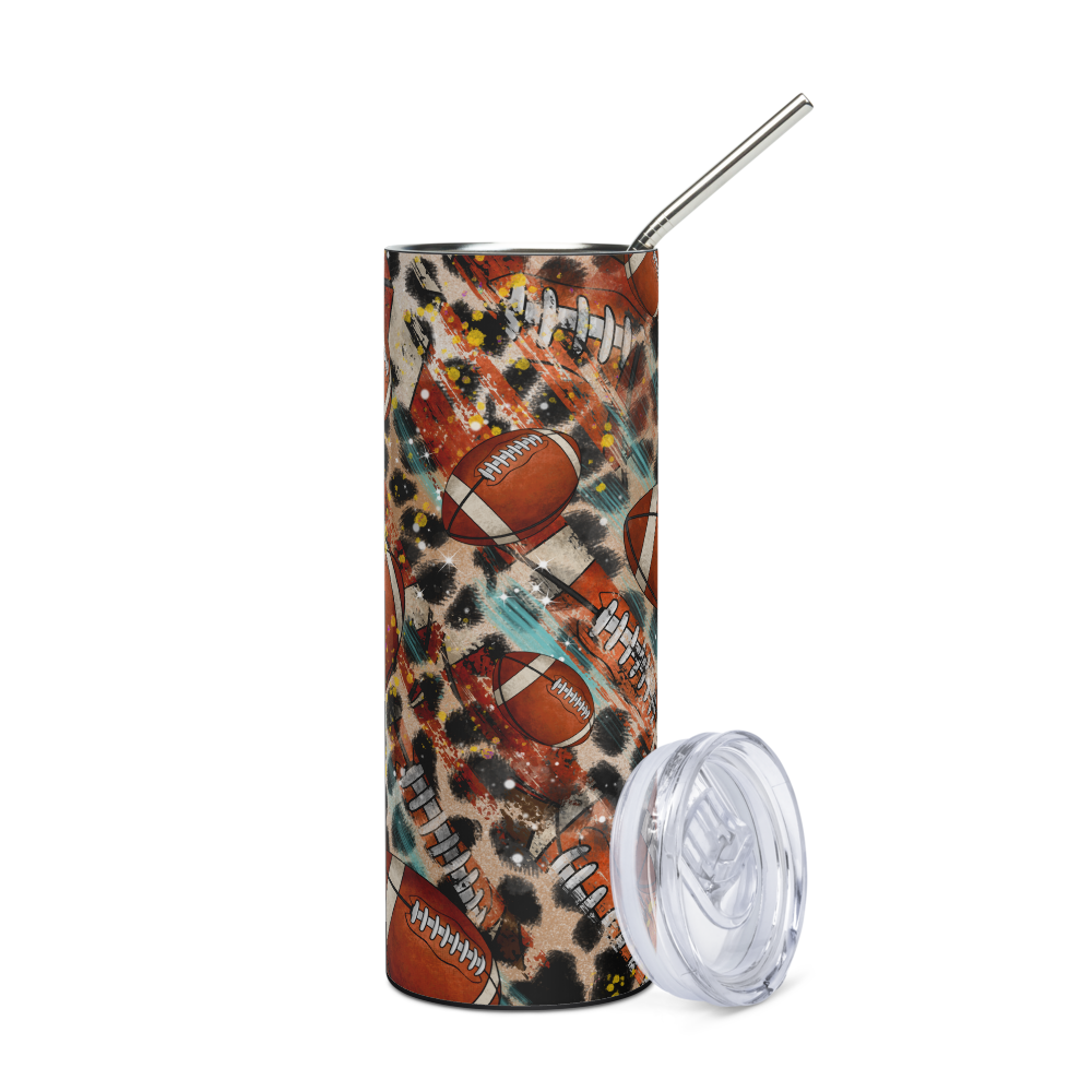 Stainless Steel Tumbler - FOOTBALLS