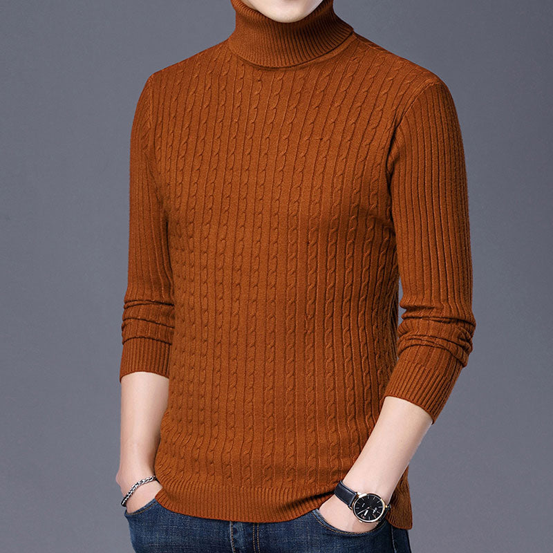 Men's Fashion Casual Knitted Turtleneck Sweater