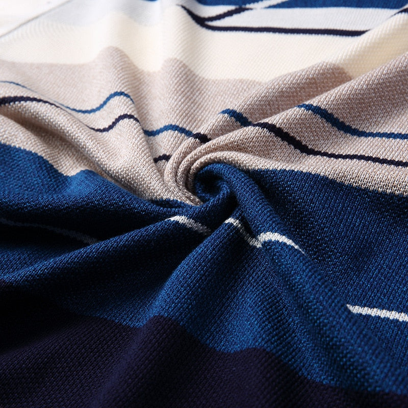 Men's Knitted Striped/Solid Sweater