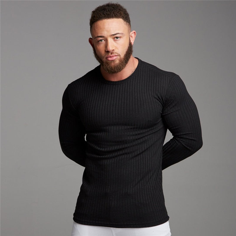 Men's Casual Pullover Roll Neck Turtleneck