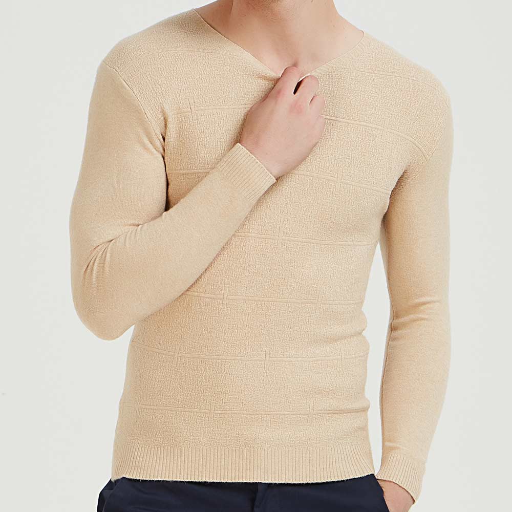 Men's Knitted Striped/Solid Sweater