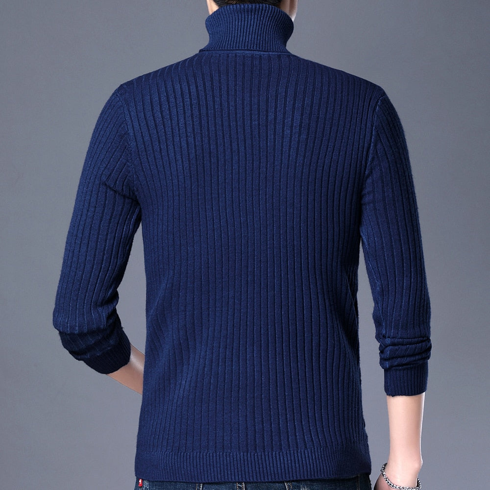 Men's Fashion Casual Knitted Turtleneck Sweater