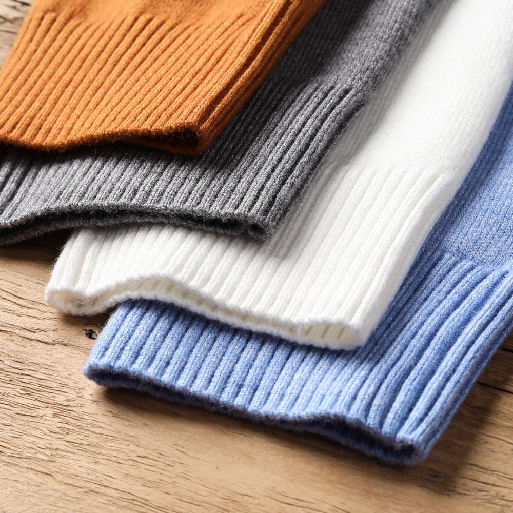 Men's Casual High Quality Fashion Comfortable Turtleneck Sweater