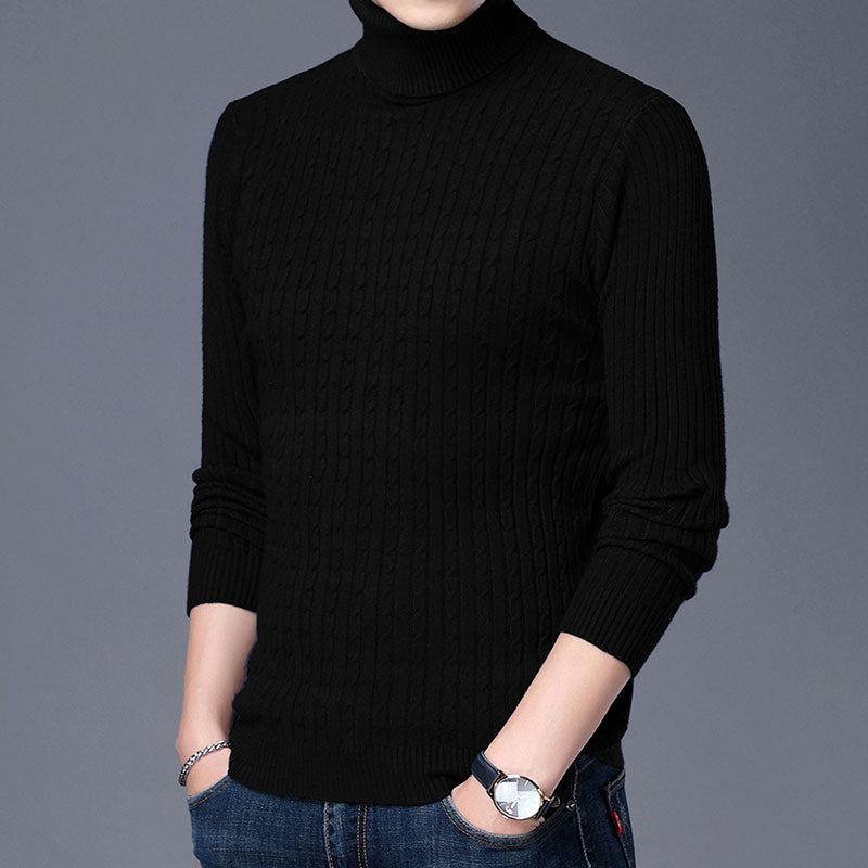 Men's Fashion Casual Knitted Turtleneck Sweater