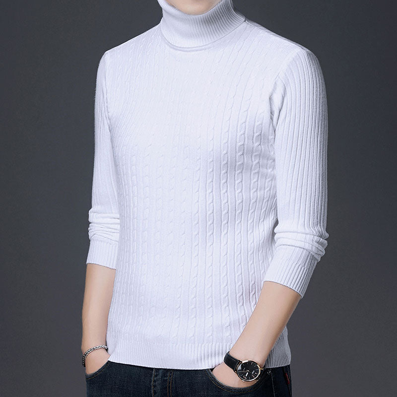 Men's Fashion Casual Knitted Turtleneck Sweater