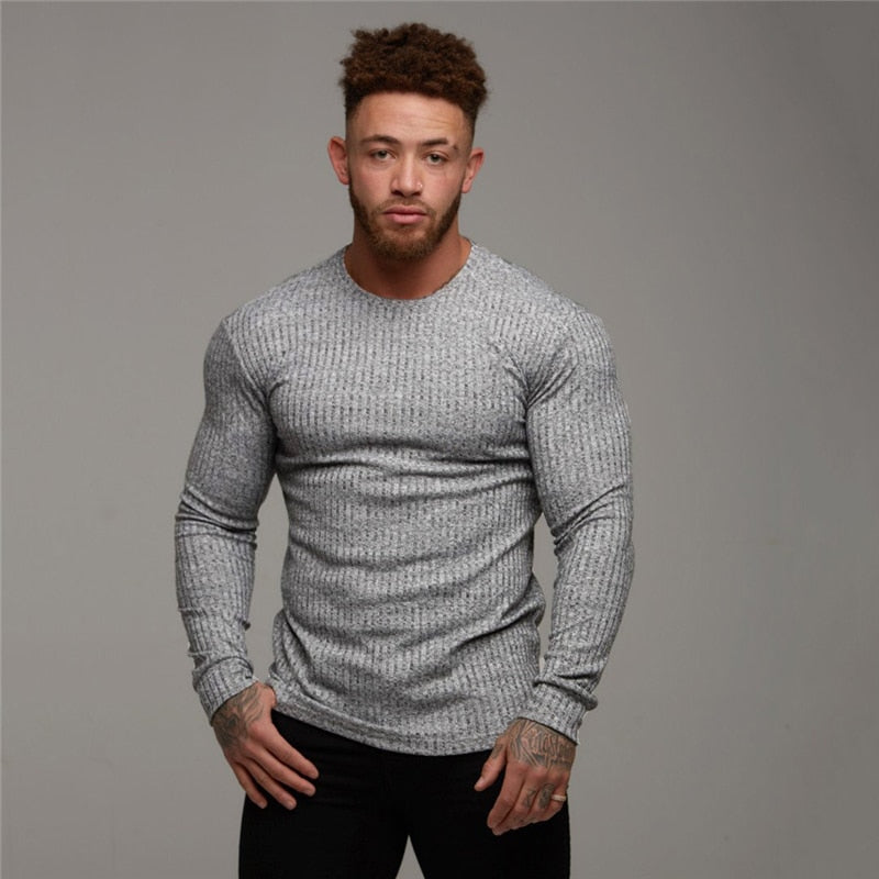 Men's Casual Pullover Roll Neck Turtleneck