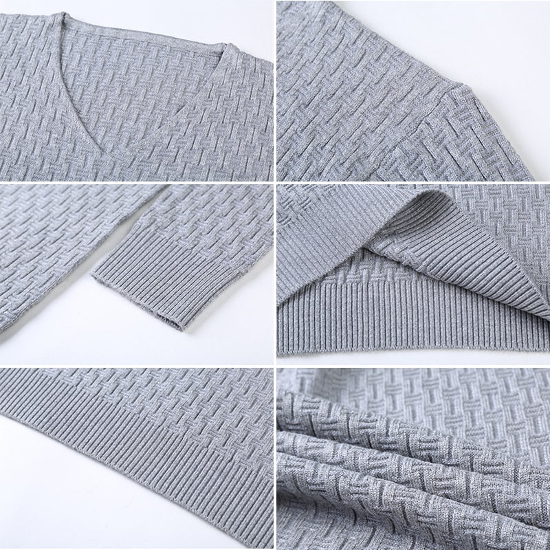 Men Casual V-Neck Sweater