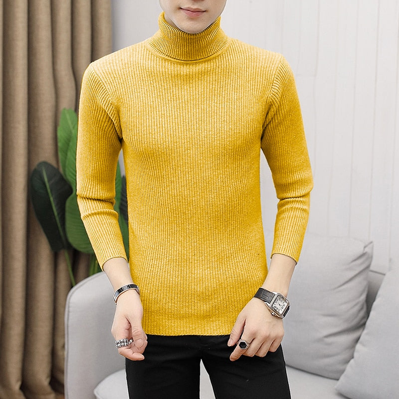 Men's All-Match Knitted Turtleneck Sweater