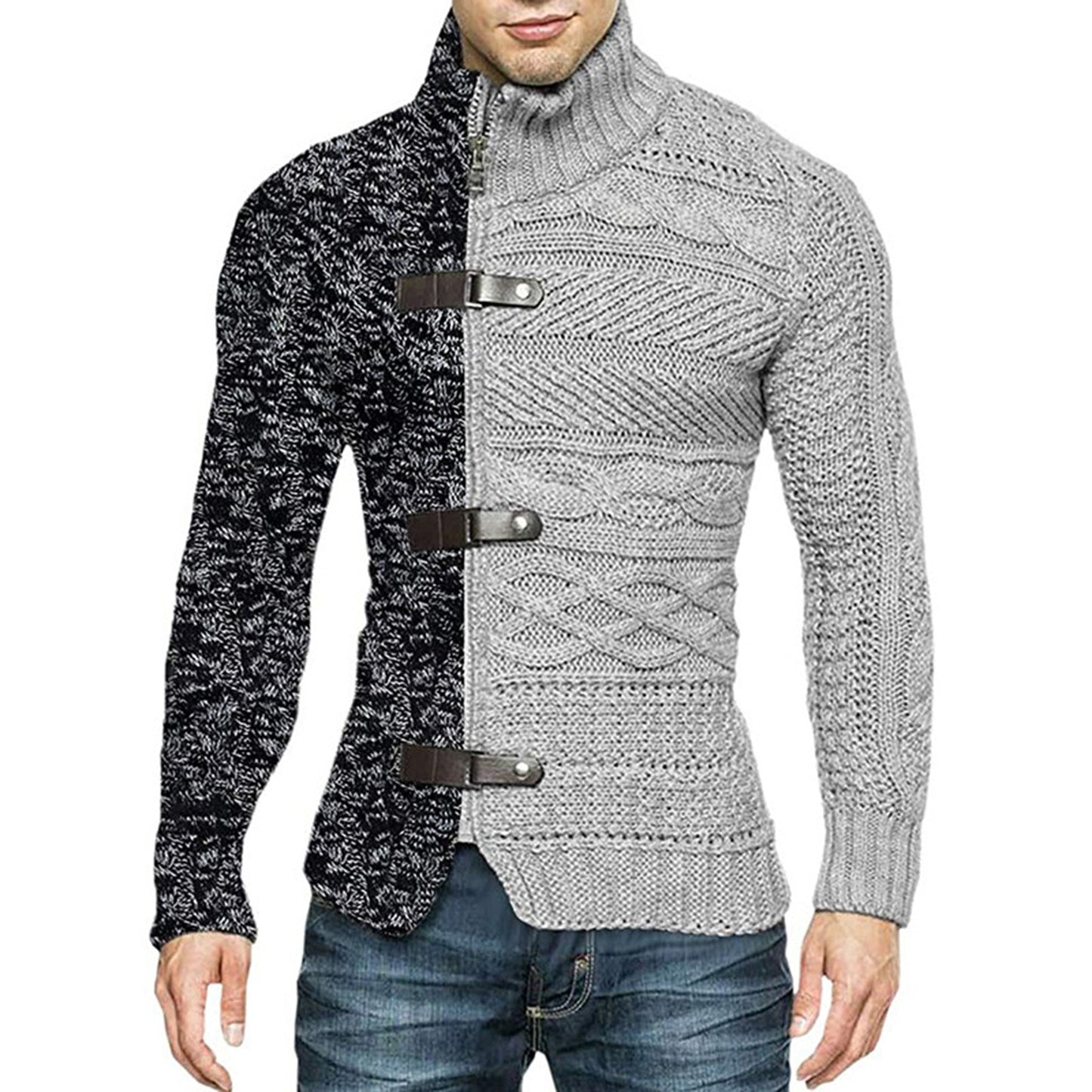 Men's Thick Stretchy Stylish Acrylic Fiber Sweater