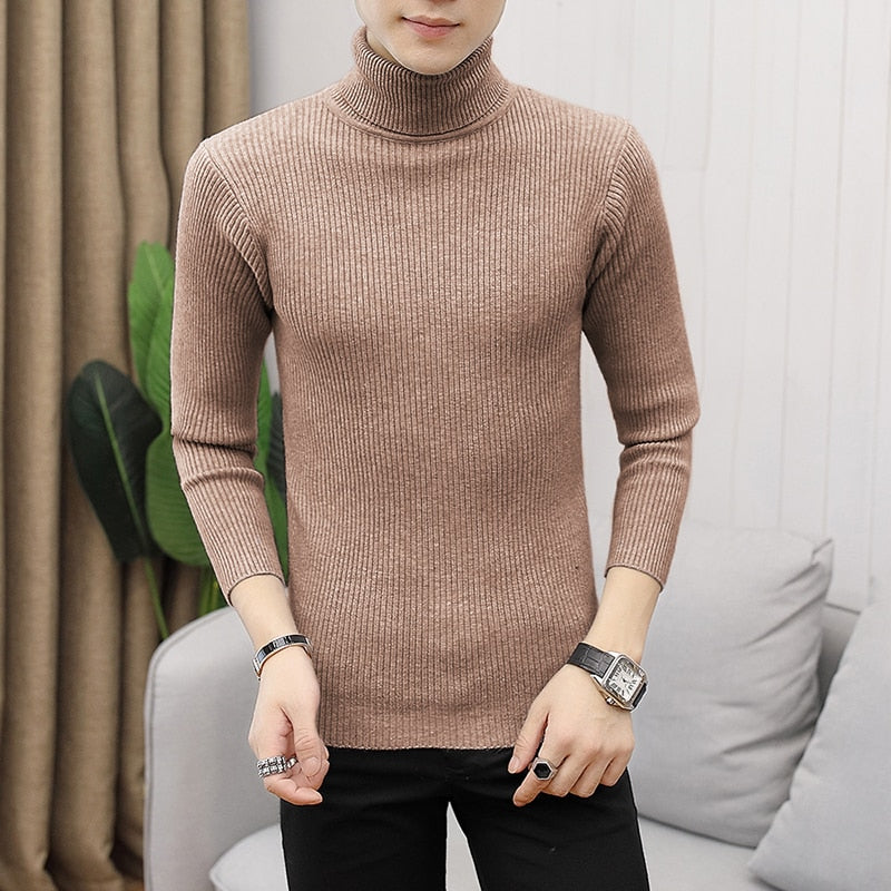 Men's All-Match Knitted Turtleneck Sweater