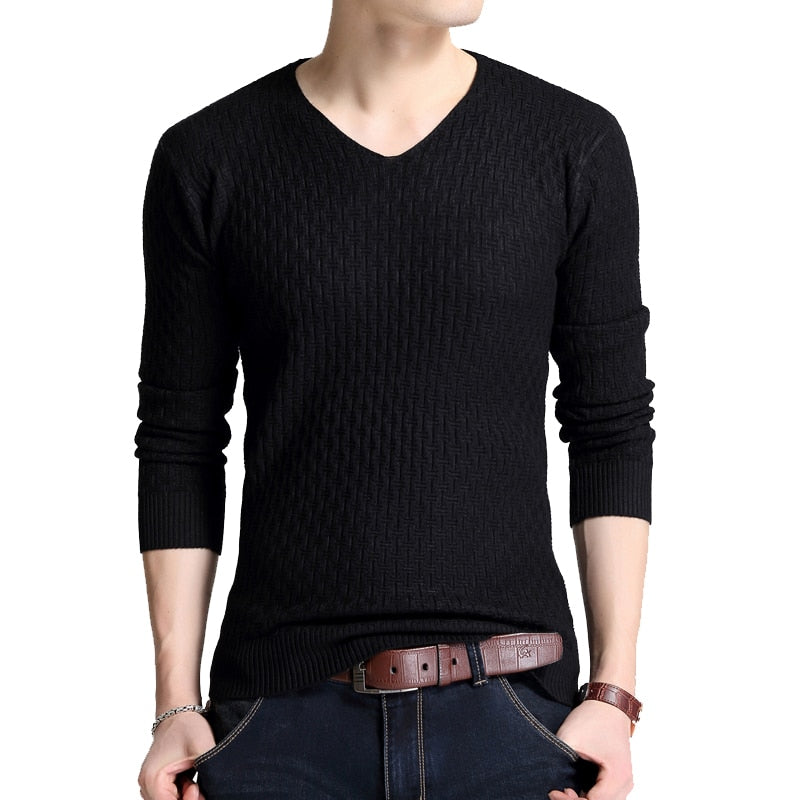 Men Casual V-Neck Sweater