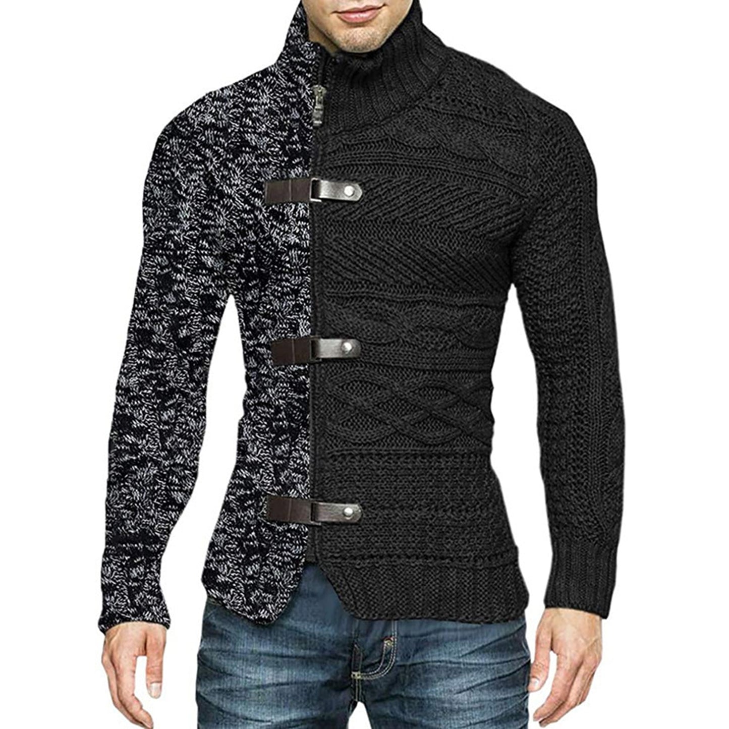Men's Thick Stretchy Stylish Acrylic Fiber Sweater