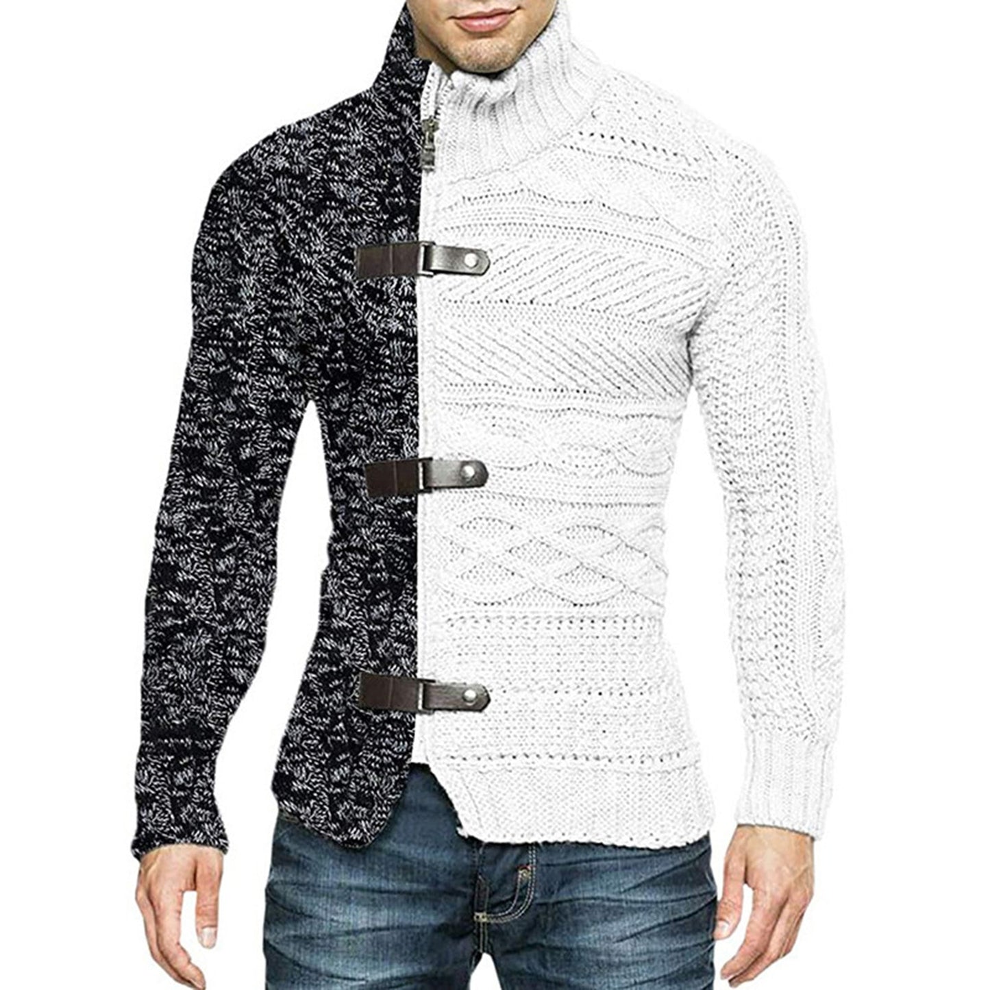 Men's Thick Stretchy Stylish Acrylic Fiber Sweater