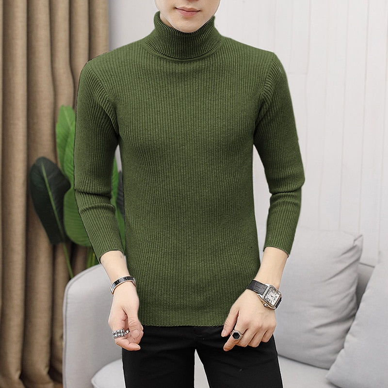 Men's All-Match Knitted Turtleneck Sweater