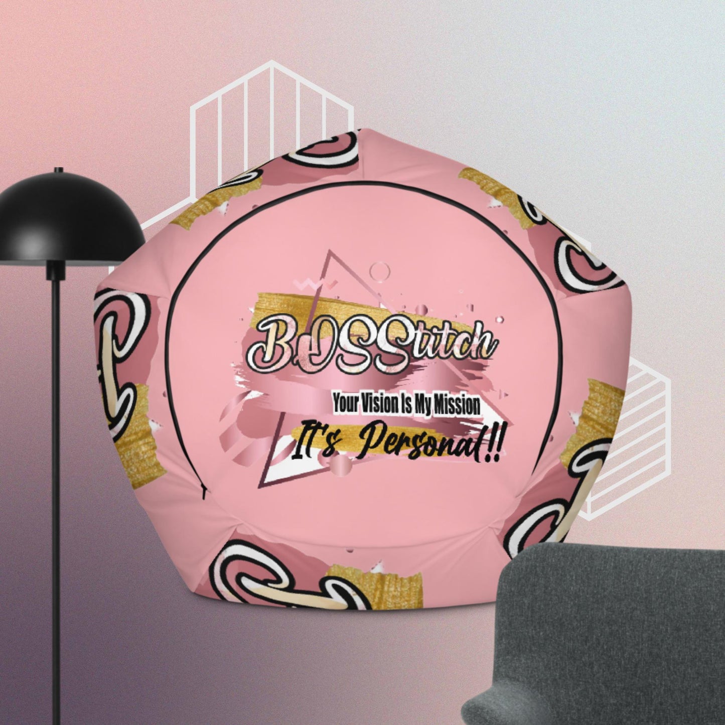 BOSSttich Bean Bag Chair Cover