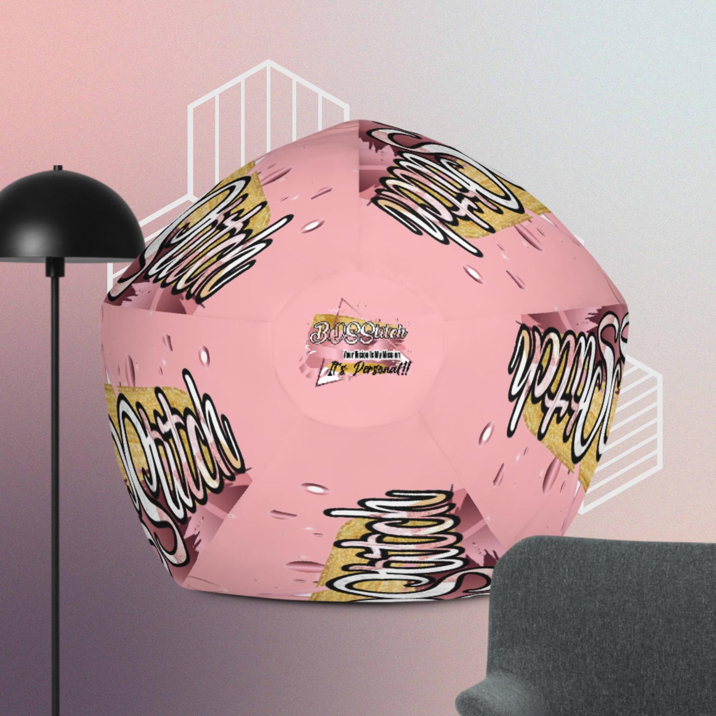 BOSSttich Bean Bag Chair Cover