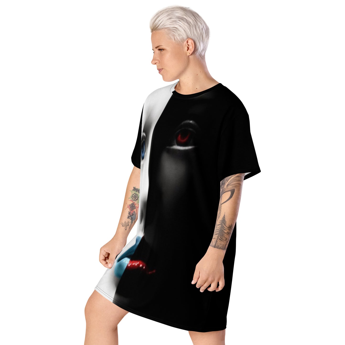 T-shirt dress - Split Face