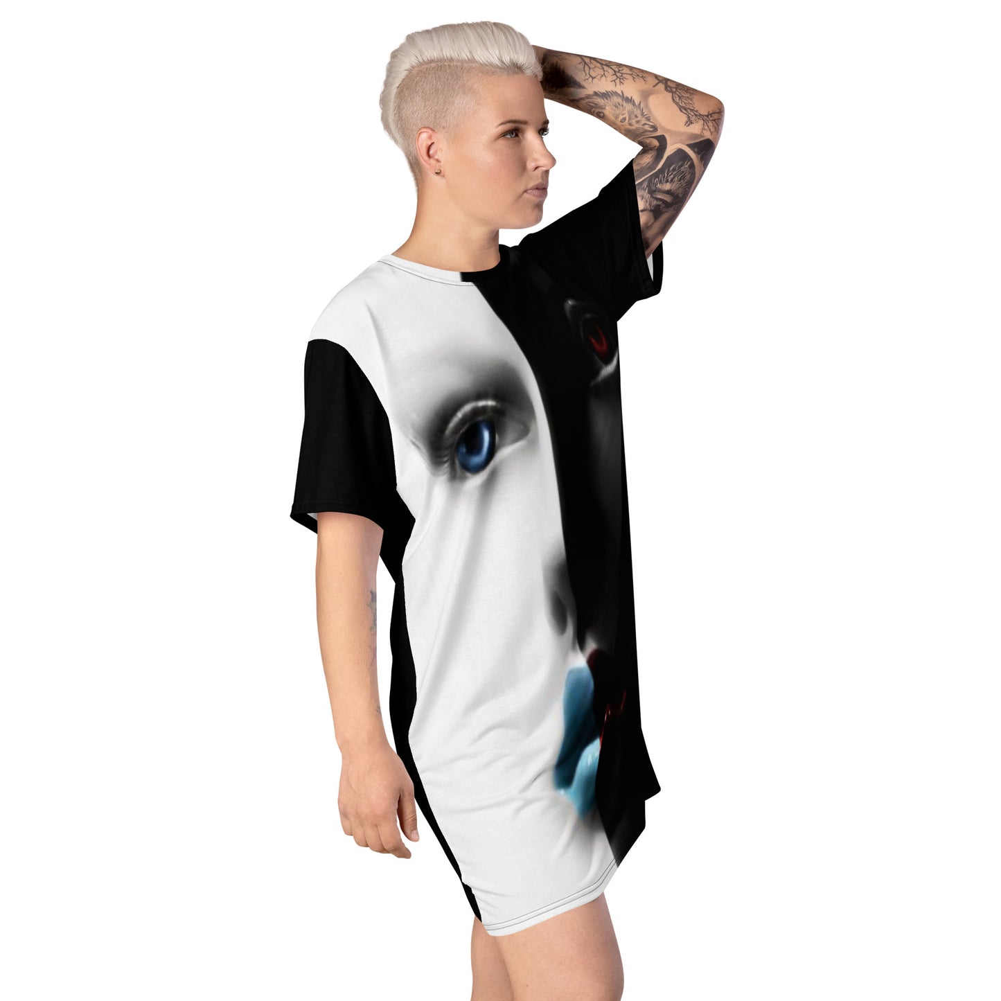 T-shirt dress - Split Face
