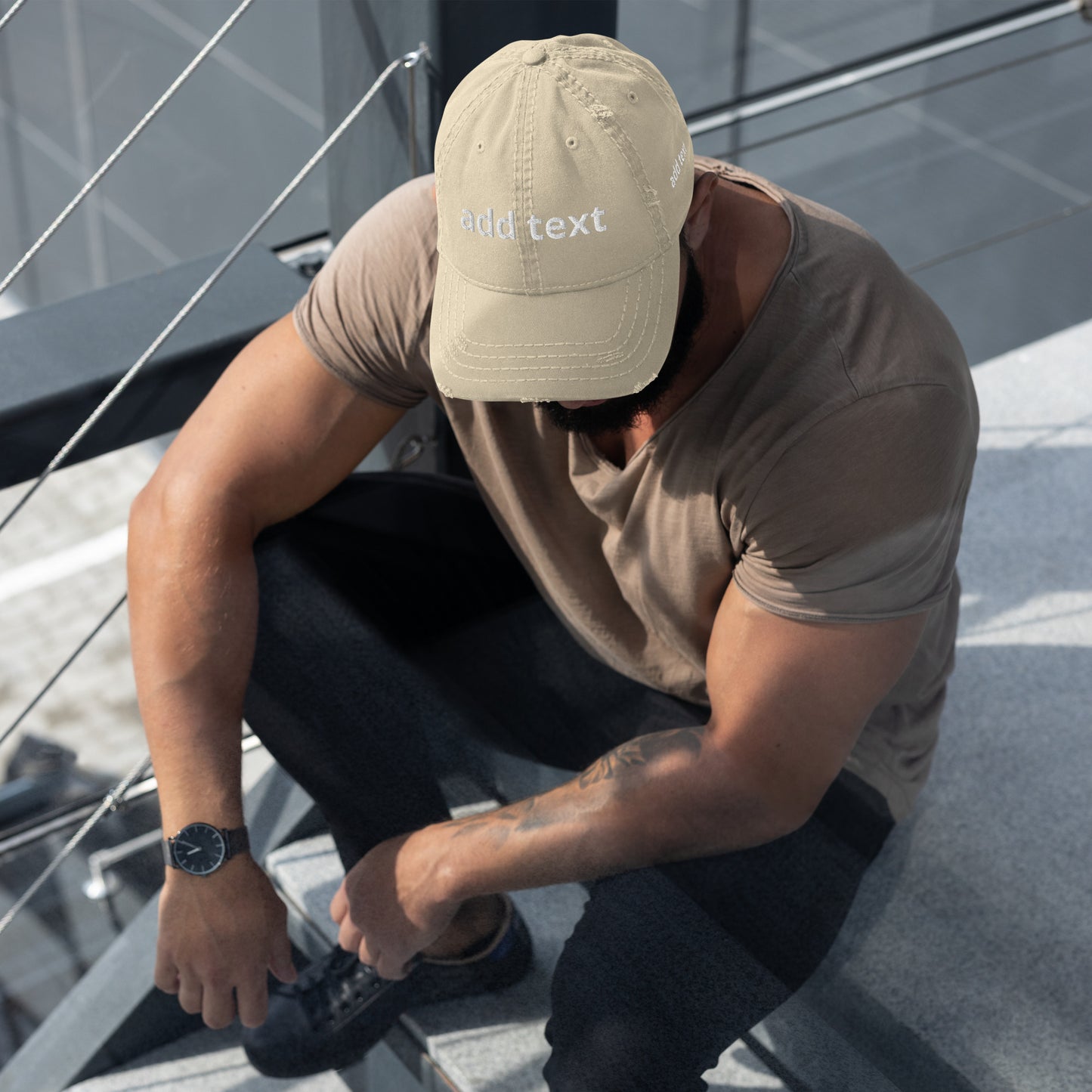Distressed Dad Cap