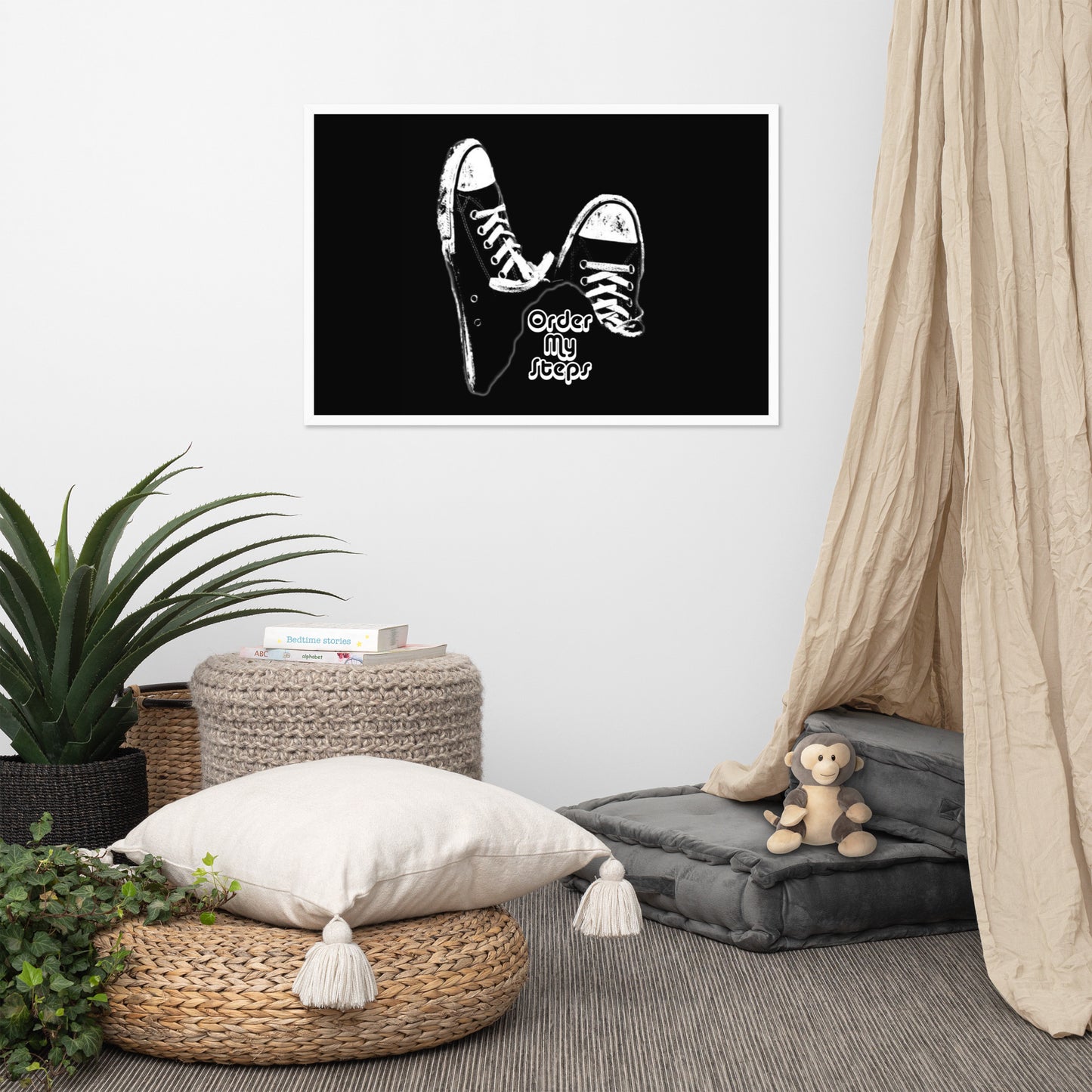 Converse Order My Steps - Framed Poster