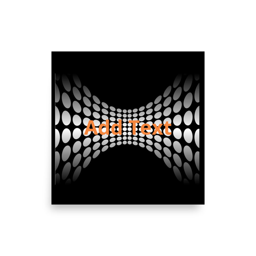 Wedged Dots - Horizontal Poster (editable text)