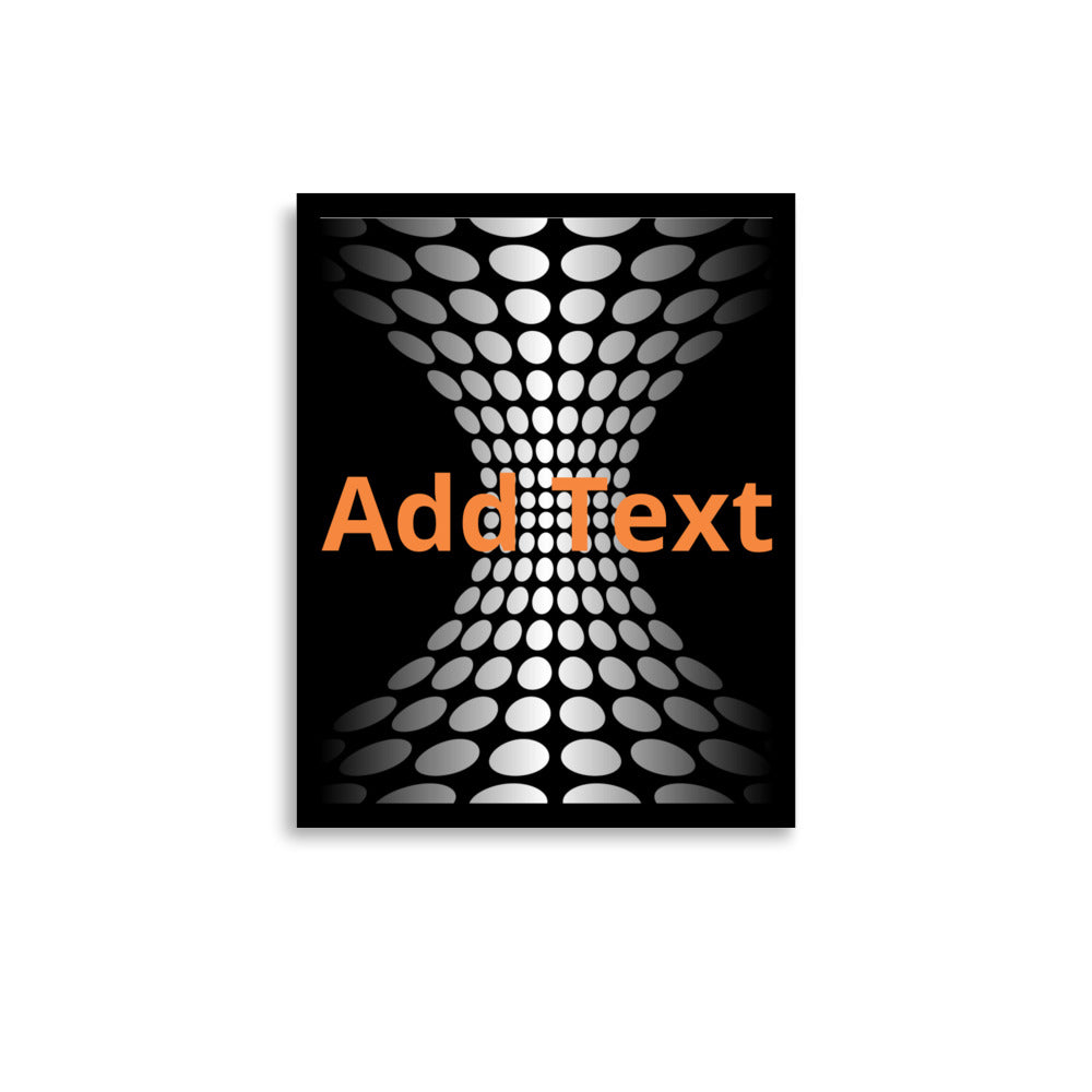 Wedged Dots - Vertical Poster (editable text)