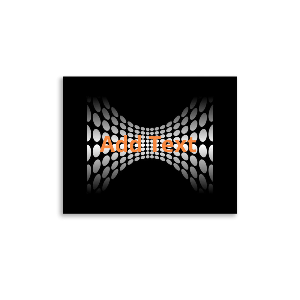 Wedged Dots - Horizontal Poster (editable text)