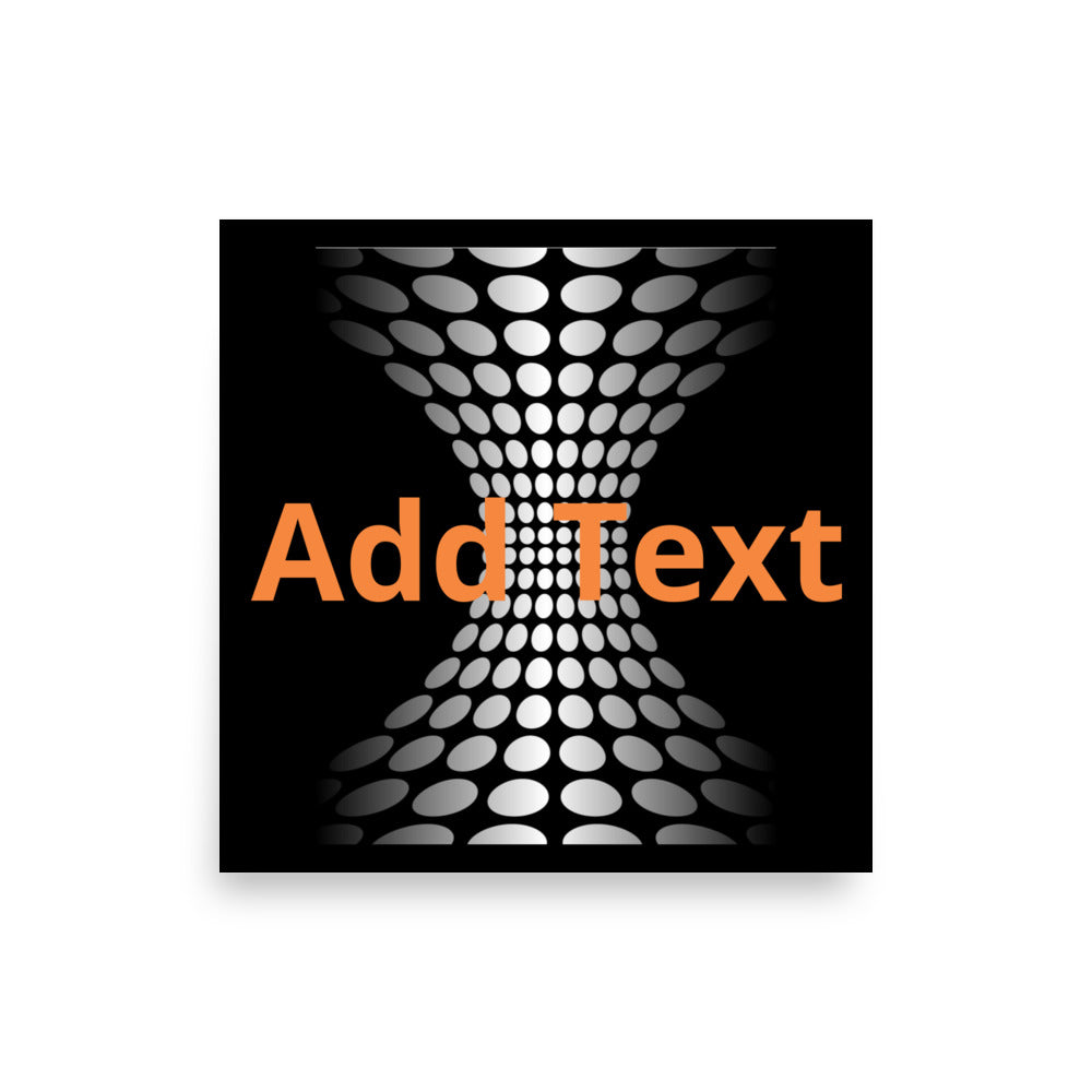 Wedged Dots - Vertical Poster (editable text)