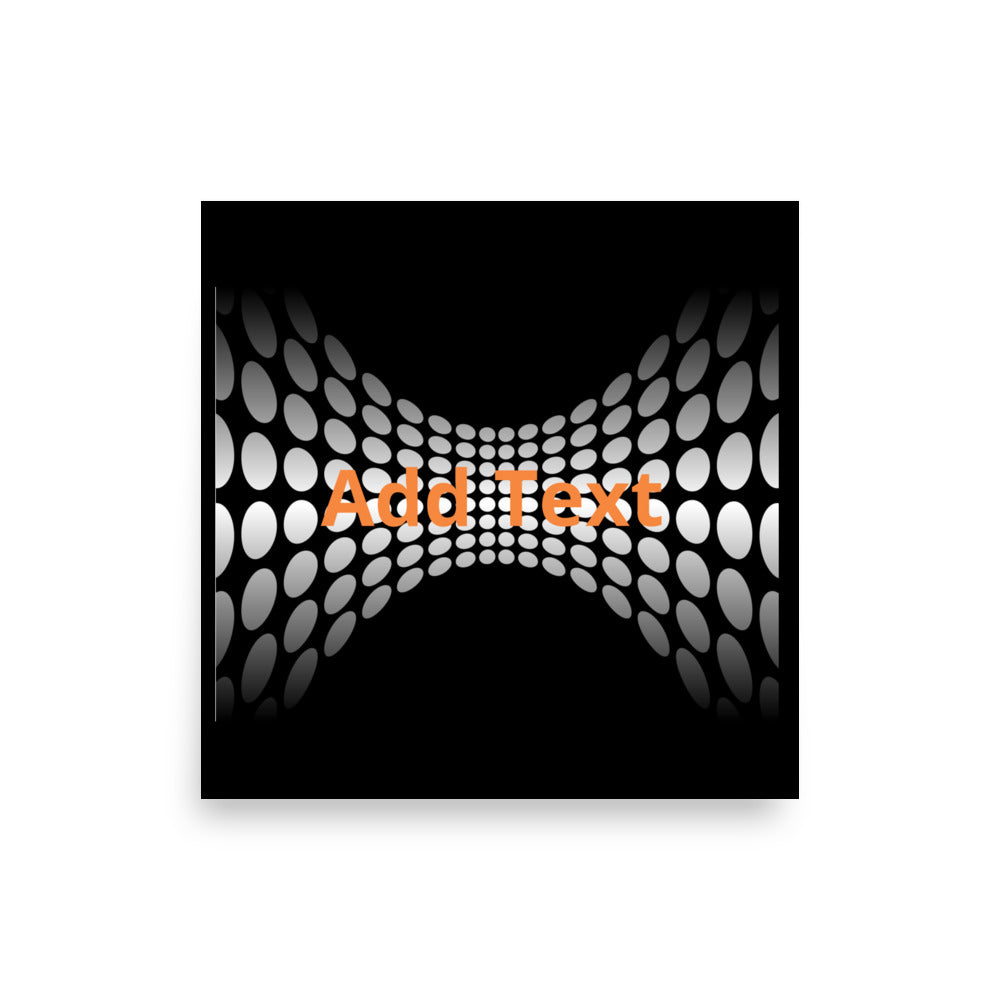 Wedged Dots - Horizontal Poster (editable text)