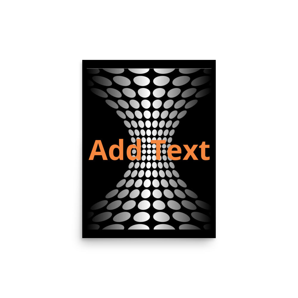 Wedged Dots - Vertical Poster (editable text)