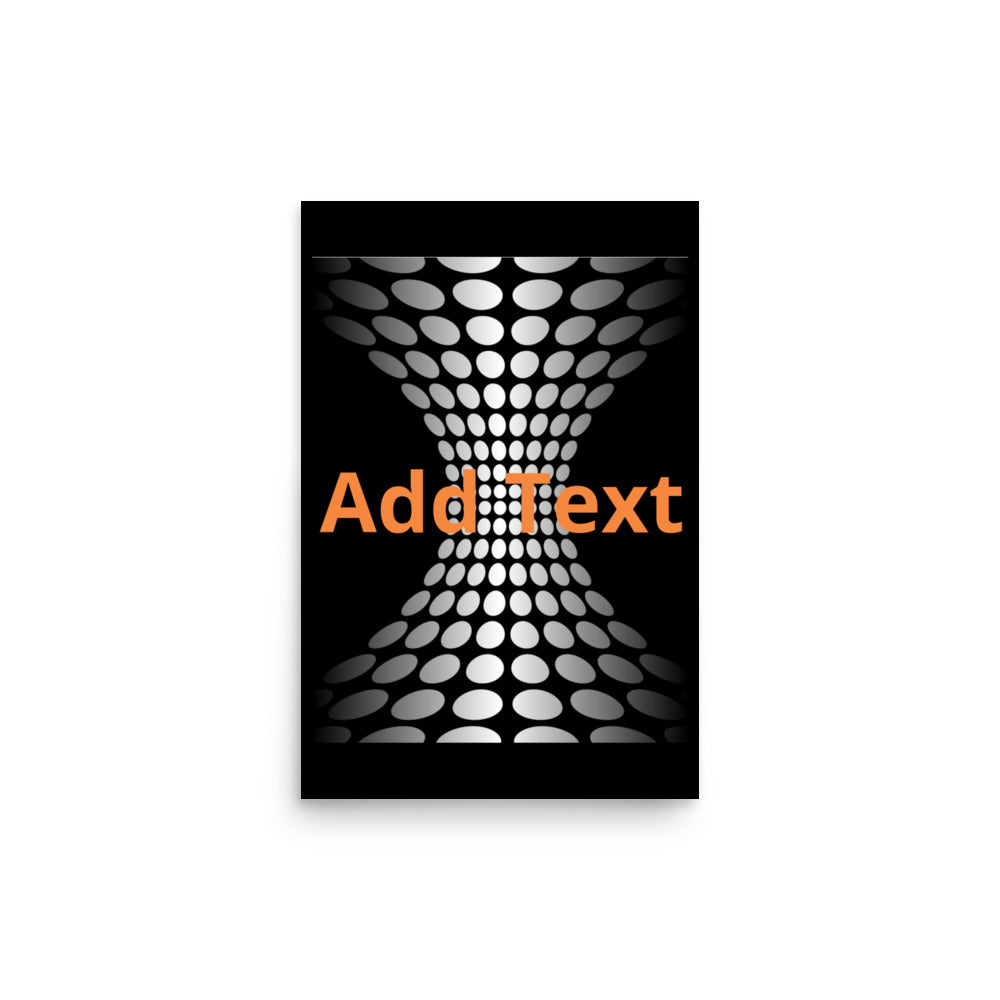 Wedged Dots - Vertical Poster (editable text)