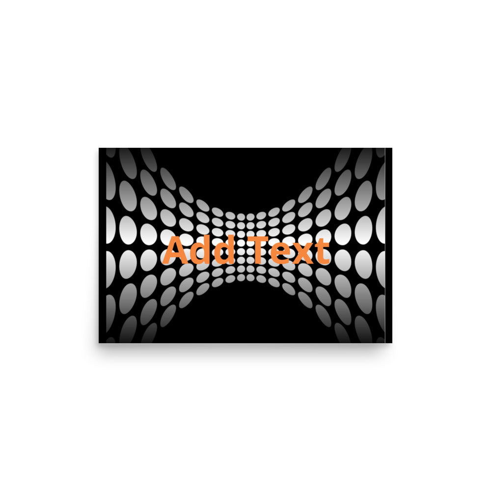 Wedged Dots - Horizontal Poster (editable text)