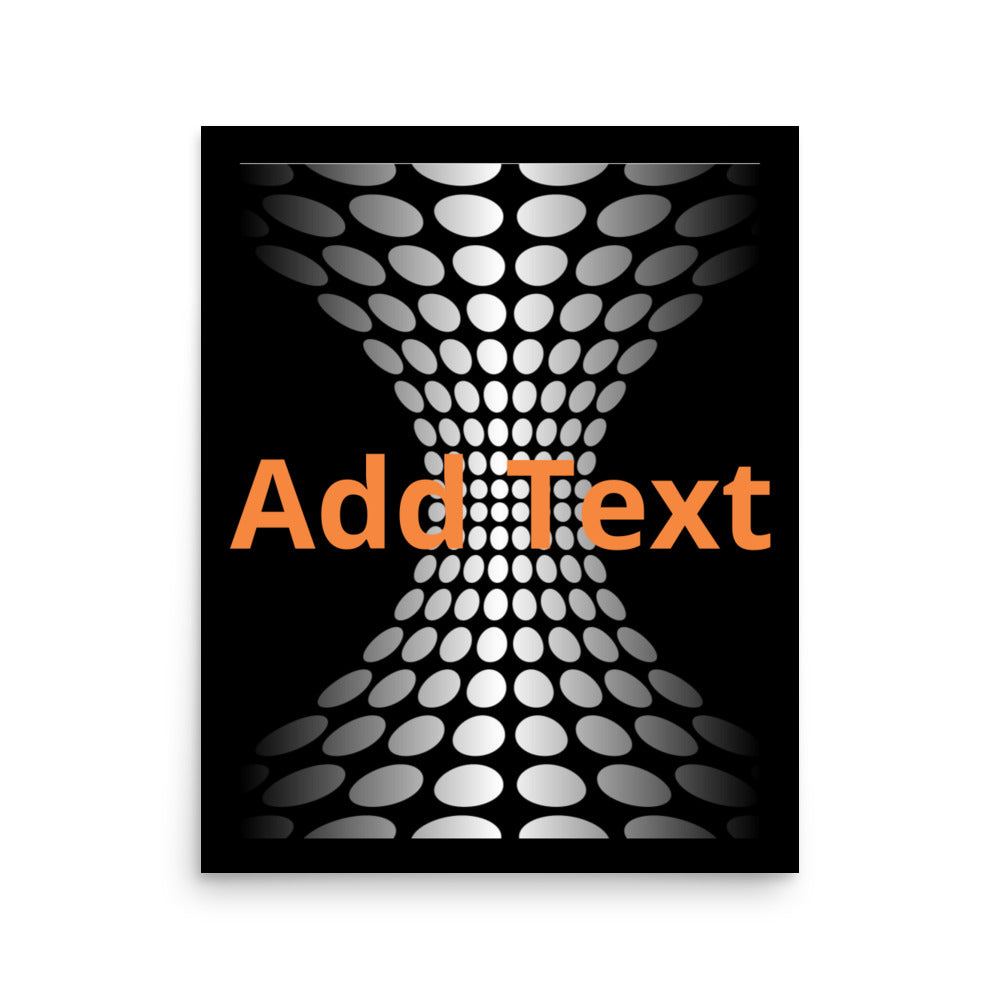 Wedged Dots - Vertical Poster (editable text)