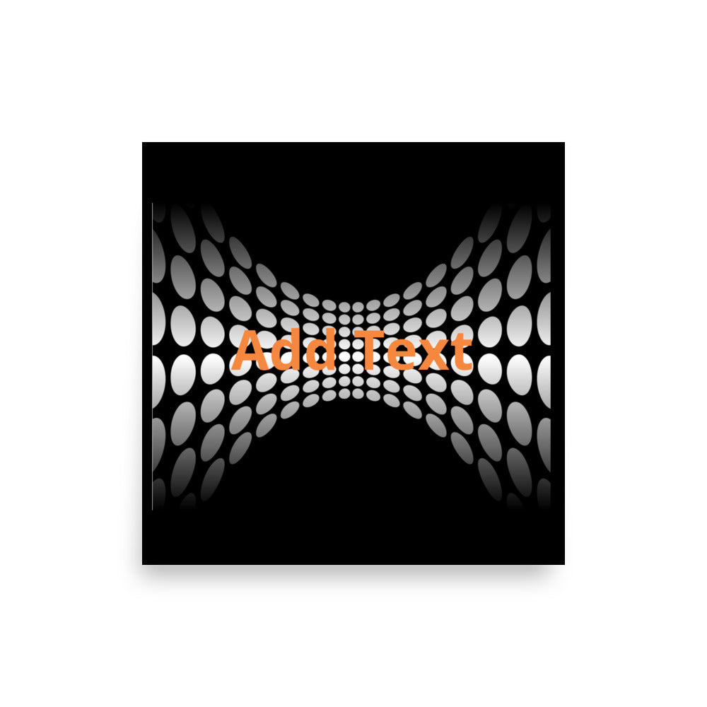 Wedged Dots - Horizontal Poster (editable text)