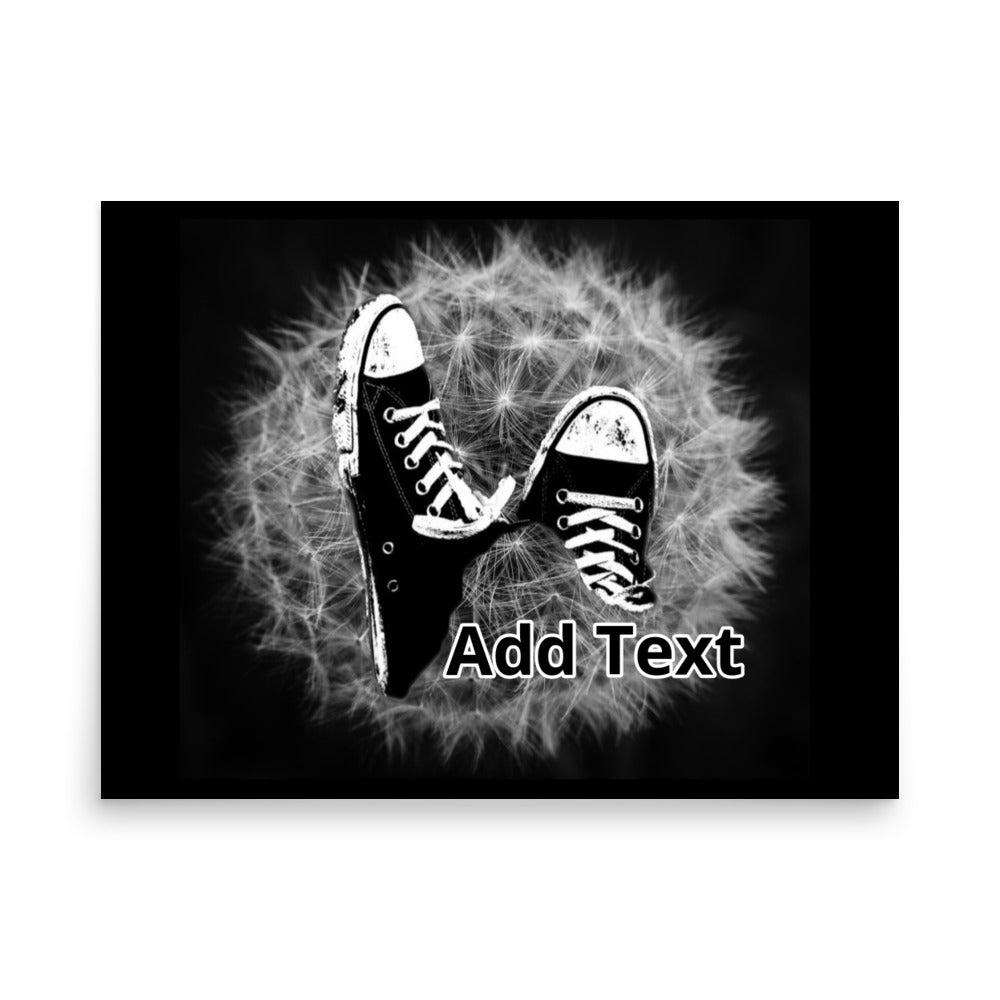 Converse Dandelion - Matte Poster (editable text)