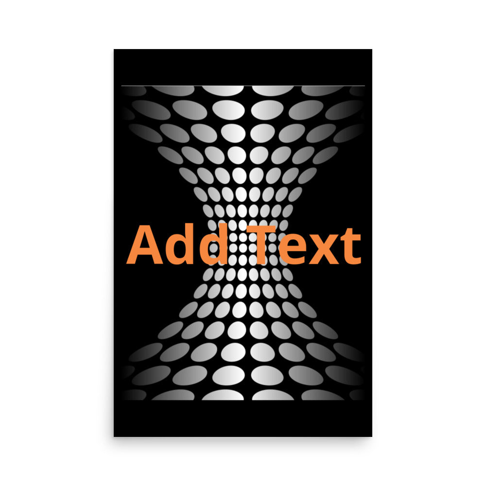 Wedged Dots - Vertical Poster (editable text)