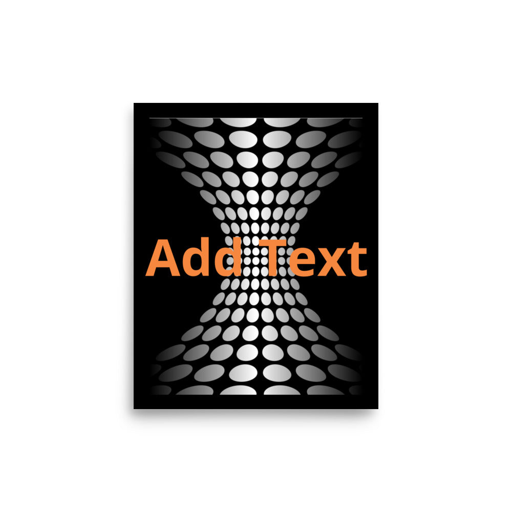 Wedged Dots - Vertical Poster (editable text)